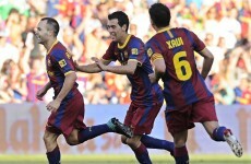 Barca's holy midfield trinity make keepy-uppy look incredibly easy