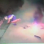 Bungling thief caught on camera trying to blow up ATM... and knocking himself over