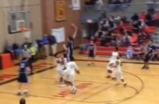 Wanna see a 16-year-old dunk from just inside the free throw line?
