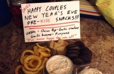 This man's attempt at thwarting his friends' New Year's kisses is hilariously petty