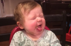 Baby girl reacts hilariously to tasting pineapple for the first time