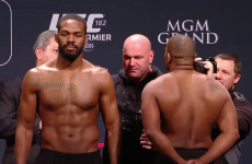 Jon Jones and Daniel Cormier wouldn't even look at each other at the UFC 182 weigh-in