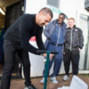 Paddy McGuinness had to take his toothbrush out to clean Emile Heskey's boots