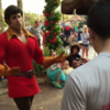 Watch a man challenge a Disney villain to a push-up contest...and lose spectacularly