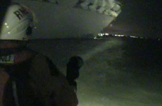 Video: 24 people rescued after large cargo ship carrying cars grounded