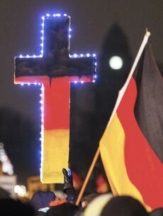 More than 18,000 people turned up to an anti-Islam rally in Germany