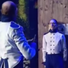 World's worst knife thrower hits his assistant TWICE on live TV