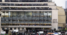 Pictures: Around the world a moment's silence is held for the 12 killed in Charlie Hebdo attacks