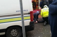 Shoppers watch as two men are arrested on city street for drugs offences