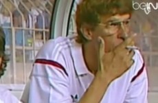 Arsene Wenger used to smoke cigarettes on the bench at Monaco
