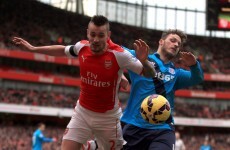 Debuchy faces spell on sidelines after Arnautovic shoves defender into advertising boards