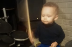 Two-year-old drums along to the Foo Fighters, is more musically talented than you