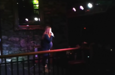 Heavily pregnant Irish woman does stand up comedy and completely rocks it