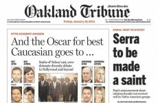 Newspaper brilliantly trolls Oscars for lack of diversity in yesterday's nominations