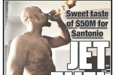 Santonio Holmes chugged Cristal from the bottle to celebrate his $50million Jets contract