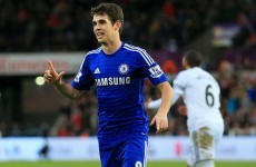 Oscar and Diego Costa netted twice as Chelsea had an easy afternoon in Swansea