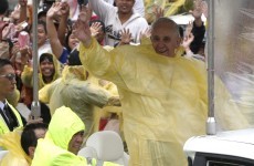 Papal volunteer dies in storm as Pope Francis visits Philippines
