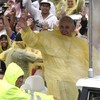 Papal volunteer dies in storm as Pope Francis visits Philippines