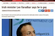 Here's what the world thought of Leo Varadkar saying 'I'm gay'