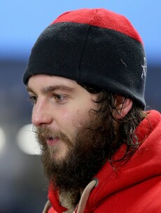 Baby-faced Iain Henderson now has a great big bushy beard!