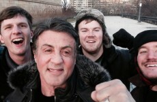 Tourists run up the Rocky steps, bump into Sylvester Stallone himself