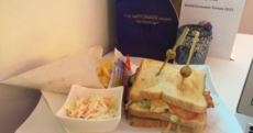 This is how much a club sandwich costs at the world's most exclusive schmoozefest