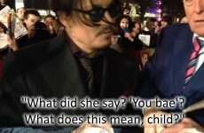 "What did she say? Bae?"- Johnny Depp is confused by teens... it's The Dredge