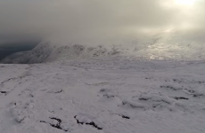 The Wicklow mountains are a winter wonderland in stunning drone footage