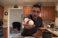Here's how to peel a hard boiled egg in a couple of seconds
