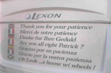 Er, we're not sure this 'Irish translation' is completely word-for-word...