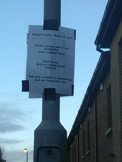 Dublin 8 resident loses the rag with litter dumping neighbours