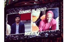 Report: Mayweather, Pacquiao met privately after Heat game