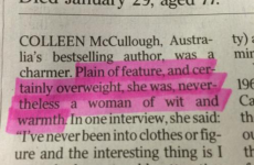 'Plain and overweight': This dreadful obituary of a female author is causing a storm online
