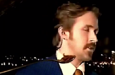Ryan Gosling still won't eat his cereal, the little pup