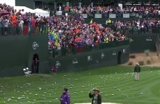 Francesco Molinari's hole-in-one made it rain down beer cans over the weekend