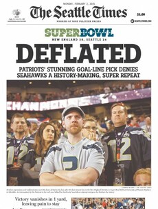 How newspapers in Seattle and New England reacted to the Super Bowl
