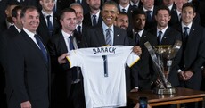 Robbie Keane was back in the White House with his buddy Obama
