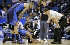 Rajon Rondo suffers nasty double fracture when team-mate knees him in the face