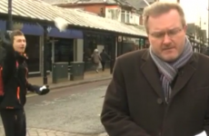 Boss BBC reporter doesn't even flinch at sad snowball attack live on air