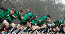 In pics: Ireland warm up for Italy after waiting out the early frost