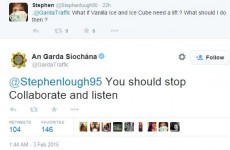 The Garda Twitter account doled out some very amusing advice for motorists earlier...