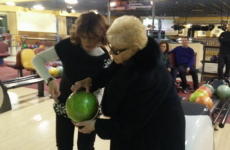 Coolest granny ever gets a strike the very first time she tries bowling