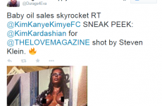 Kim K's gone full frontal again... It's The Dredge