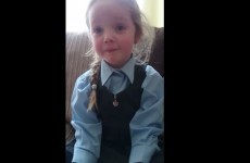 Little Dublin girl finds out her mam is pregnant, cries happy tears