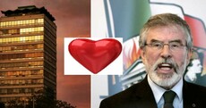 Gerry Adams is trying to woo unions away from Labour