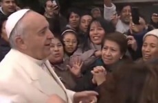 Pope Francis stops by a shanty town for a surprise visit and the people love it