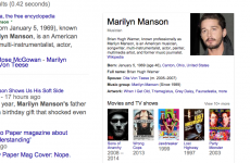 Google, that's not Marilyn Manson...
