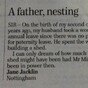 This letter to the Telegraph on paternity leave is rather excellent