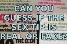 Quiz: Are These Bizarre Sex Tips Real Or Fake?