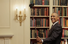 Obama uses selfie stick in the soundest presidential carry on ever